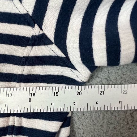 VINEYARD VINES WOMENS ROLL NECK PULLOVER SIZE L WHITE WITH BLUE STRIPES - Picture 5 of 9